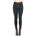 dy_mode Damen Thermo Leggings Glanz Thermohose mit Innenfutter - WL067 36 38 - S M WL112 Bekleidung
