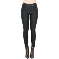 dy mode Damen Thermo Leggings Glanz Thermohose mit Innenfutter - WL067 36 38 - S M WL112 Bekleidung
