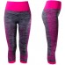 L&K-II Damen Sport Leggings 3 4 Sporthose Strech Fitness Laufhose in mehren Farben und Varianten 4119 Bekleidung