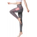 Zueauns Damen Sport Leggings Elastische Kompressions Yoga Fitnesshose Sporthose mit Hohe Taille für Workout Gym Jogging Bekleidung