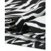 Allegra K Damen A Linie High Waist Asymmetrisch Zebra Minirock Rock Bekleidung