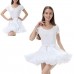 Amosfun Frauen Tüll Layered Tutu Rock Kleid für Zeige Bühnenkostüm Cosplay Parteien Hochzeit Weiß Bekleidung
