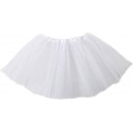 Damen 50er Vintage Tüllrock Petticoat Tanzkleid Rock Tutu Ballkleid Weiß Einheitsgröße Bekleidung