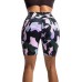 QYQ Damen Workout-Yoga-Shorts mit Taschen 15 2 cm 10 2 cm hohe Taille athletische Biker-Laufshorts Übergröße nicht durchsichtig 10 2 cm pinkCamouflage Größe L Bekleidung