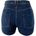 Shorts Ulanda-EU Damen Jeansshorts Hoch Taille Lace Up Kurze Jeans Hosen Sommer Stretch Hotpants Mode Bequeme Hohe Taille Denim Kurz Hosen mit Taschen Bekleidung