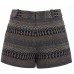 SS7 Damen Tweed-Shorts mit hoher Taille Bekleidung