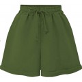 XinYangNi Damen-Shorts mit elastischem Bund und Kordelzug - Grün - X-Groß Bekleidung