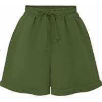 XinYangNi Damen-Shorts mit elastischem Bund und Kordelzug - Grün - X-Groß Bekleidung