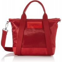 ESPRIT Damen Anniecitybag Henkeltasche Rot Red Schuhe & Handtaschen