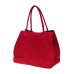 fashion-formel Zarolo Italienische Damen Handtasche Shopper Leder Henkeltasche Hobo Bag echtes Leder Wildleder Kroko Look Schuhe & Handtaschen