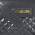 Love Moschino Borsa Quilted Nappa Pu Damen Henkeltasche Grau Grigio 21x30x11 cm W x H L Schuhe & Handtaschen