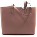 Love Moschino Damentasche aus Kunstleder Farbe Puder Tasche mit Reißverschluss Außentasche Innentaschen Doppelgriffe BIOSABORSE Schuhe & Handtaschen