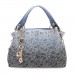 Tisdaini® Damenhandtaschen mode große Schultertaschen PU leder Shopper Umhängetaschen Blau Schuhe & Handtaschen