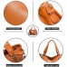 Tisdaini® Damenhandtaschen Mode große Schultertaschen weich Leder Shopper Umhängetaschen Braun Schuhe & Handtaschen