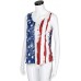 TOFOTL Blusenshirt Damen Damen ärmellose Weste patriotische Streifen Stern amerikanische Flagge drucken Tank Top Bekleidung