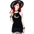 Restyle Mesh Moon Wicca Top Bekleidung