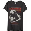 Amplified - Janis Joplin Rock Band Damen T-Shirt - Madison Square Garden Logo Grau S-XL Bekleidung