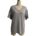 GARYOB Damen Sommer T-Shirt V-Ausschnitte Loose Kurzarm Blusen Oversize Shirt Oberteile Bekleidung