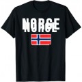 Norge Norwegische Flagge Norwegen Norway T-Shirt Bekleidung