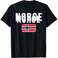 Norge Norwegische Flagge Norwegen Norway T-Shirt Bekleidung
