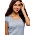oodji Collection Damen T-Shirt aus Strukturiertem Stoff mit Raglan-Ärmeln Bekleidung