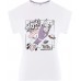 oodji Ultra Damen Baumwoll-T-Shirt mit Druck und Unbearbeitetem Saum Bekleidung