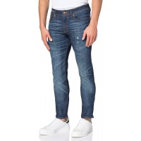 BOSS Herren Delaware BC-L-C Dunkelblaue Slim-Fit Jeans aus komfortablem Stretch-Denim Bekleidung
