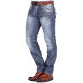 Cipo & Baxx Herren Jeans Hose Staright Hose Denim Regular Design Modern Bekleidung