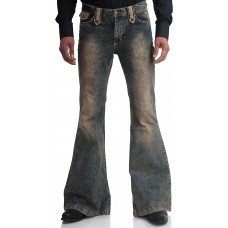 Comycom Dirty Denim Stretch Jeans Schlaghose Star Rebel Bekleidung