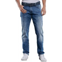 engbers Herren Helle High Stretch Jeans mit Waschungen 29694 Blau engbers Bekleidung