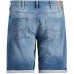 JACK & JONES Male Plus Size Jeans Shorts Rick Icon Indigo Knit Bekleidung