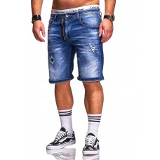 Rello & Reese Herren Destroy Designer Shorts Jeans Kurze Hose Sommer Bermuda Bekleidung