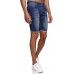 Reslad Jeans Shorts Herren Kurze Hosen Sommer l Used Look Washed Männer Denim Jeansshorts l Bermuda Capri Hose Regular Fit RS-2085 Bekleidung