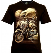 Eagle Rider Herren T-Shirt Glow in The Dark Bekleidung