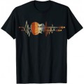 Geschenk für Gitarrenspieler Herzschlag Gitarre T-Shirt Bekleidung