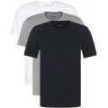 Hugo Boss 3er Pack O Neck XXL 999 Rundhals Ausschnitt T Shirts Weiss Graumeliert schwarz Bekleidung
