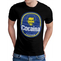 OM3® Pablo-Cocaina T-Shirt - Herren - Bananas De Colombia Kokain Fun Parody - S - 4XL Bekleidung