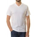 Ragman Herren Doppelpack - 2 T-Shirts Long & Tall mit V-Ausschnitt Bekleidung