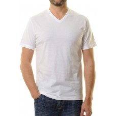 Ragman Herren Doppelpack - 2 T-Shirts Long & Tall mit V-Ausschnitt Bekleidung
