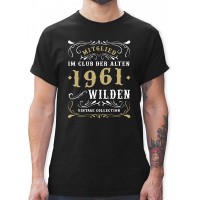Shirtracer - Geburtstag - Mitglied im Club der Alten Wilden 1961 - Tshirt Herren und Männer T-Shirts Shirtracer Bekleidung