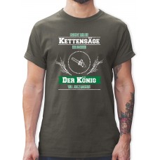 Shirtracer - Statement - Reichet Mir die Kettensäge - Tshirt Herren und Männer T-Shirts Shirtracer Bekleidung