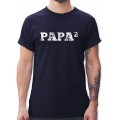 Shirtracer - Vatertagsgeschenk - 2-Fach Papa - Tshirt Herren und Männer T-Shirts Shirtracer Bekleidung