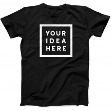 Unisex T-Shirt mit Eigenem Deine Idee Selbst Gestalten - Ringgesponnene Baumwolle - Vollfarbiger Druck - S|M|L|XL|XXL Bekleidung