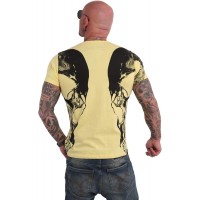 Yakuza Herren Skull V02 V-Neck T-Shirt Bekleidung