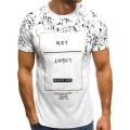 Herren Brief Printed T-Shirt Männer Sommer Oversize Fashion Drucken Sweatshirt Drucken Slim Fit Shortsleeve Tank Top Bekleidung