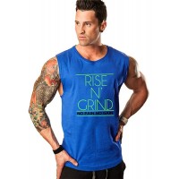 Herren Gym Tank Top Stringer Bodybuilding Sport T-Shirt Baumwolle Workout Muskelweste für Laufgarn-Fitness-Training Bekleidung