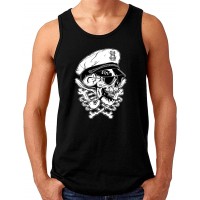 OM3® Old Sailor Captain Skull Tank Top Shirt | Herren | Totenkopf Seemann | S - 4XL Bekleidung