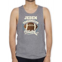 Shirtracer - American Football - Jeden verdammten Sonntag - Vintage - beige - Tanktop Herren und Tank-Top Männer Shirtracer Bekleidung
