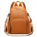 ALTOSY Echtleder Damen Rucksack Tasche Elegant Anti-Diebstahl Tagesrucksack Schultertasche S81 Orange Schuhe & Handtaschen