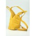 Belli City Backpack leichte italienische Leder Damentasche Rucksack Handtasche in gelb - 29x32x11 cm B x H x T Schuhe & Handtaschen